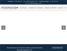 Tablet Screenshot of orthopaedicum.info